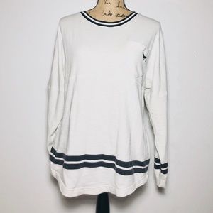 Pink Victoria’s Secret White Long Sleeve Size M